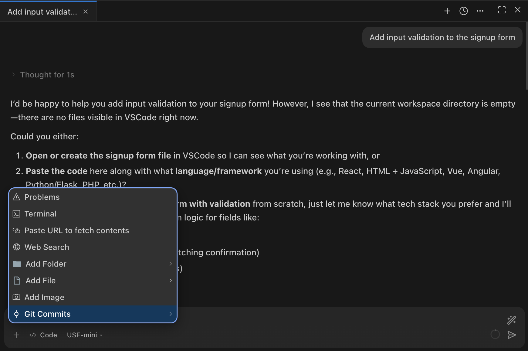 Adding context to a task in UltraCoder